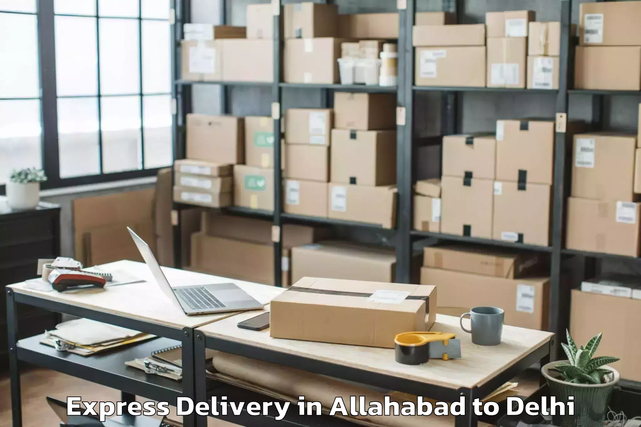 Allahabad to Westend Mall Delhi Express Delivery